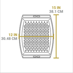 15 x 12 Inch Seasoned Cast Iron Grill Topper