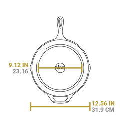 Wildlife Series™ 12 Inch Cast Iron Elk Skillet
