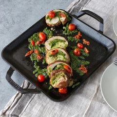 Chef Collection 11 Inch Cast Iron Square Griddle 