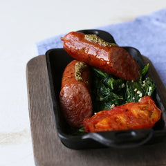 Heat-Treated Rectangular Cast Iron Mini Server 